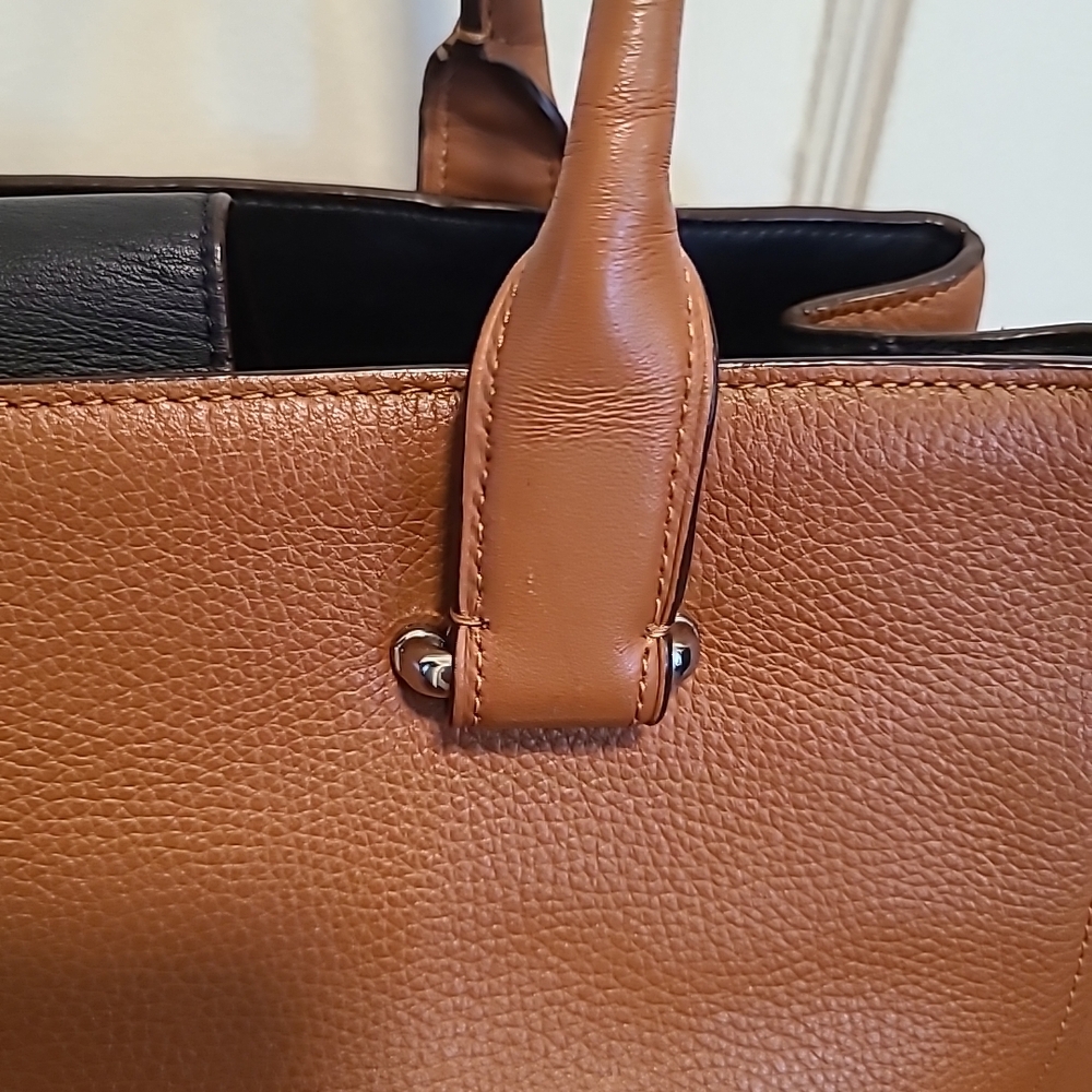 Coach Tan Leather Satchel - Picture 7 of 15